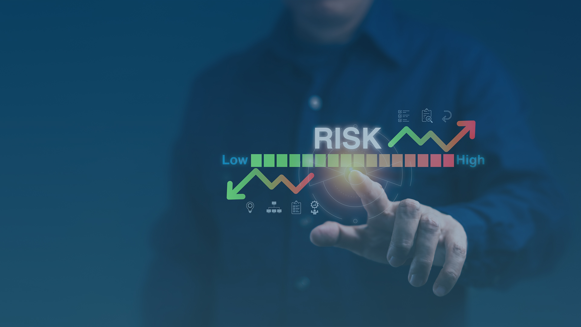 IT risk assessment dashboard showing business vulnerabilities